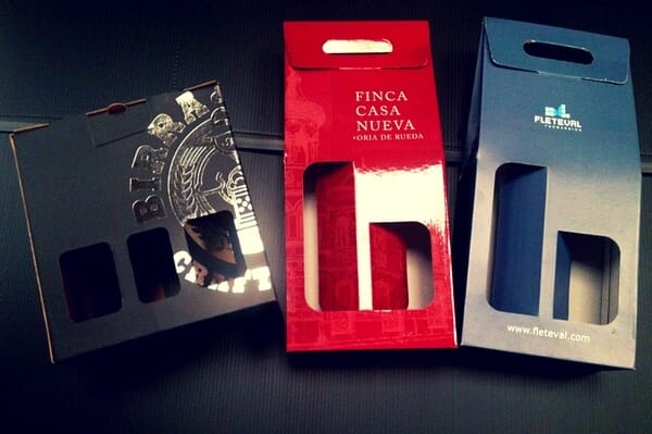 Packaging para Bodegas 2 cajas de carton para vino