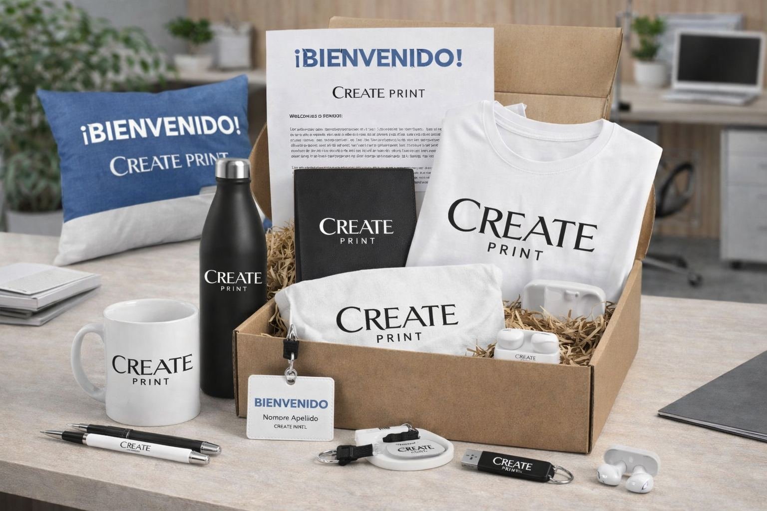 Kits de bienvenida corporativos para nuevos empleados