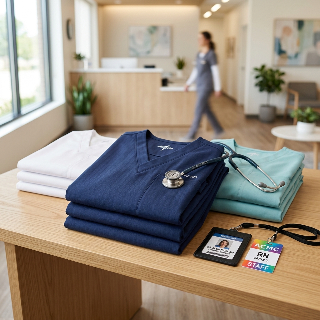 Uniformes sanitarios personalizados para médicos y personal de clínica