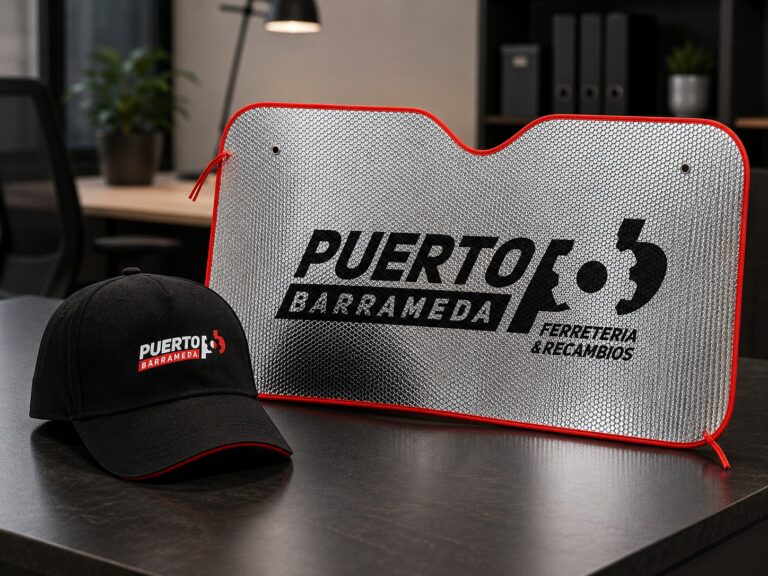 Gorra y parasol para coche personalizado por createprint en sanlucar de barrameda cadiz productos personalizados