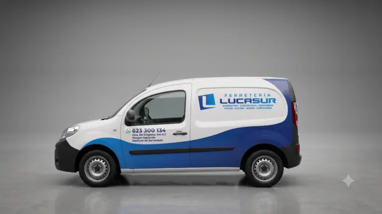 Furgoneta Lucasur personalizada - vista lateral